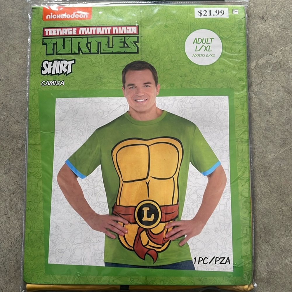 Leonardo Adult Ninja Turtles T-Shirt! New!